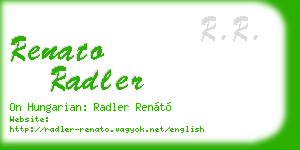 renato radler business card